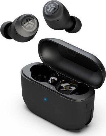 Слушалки JLab Audio Go Air Pop, безжични, со кутија за полнење, црни