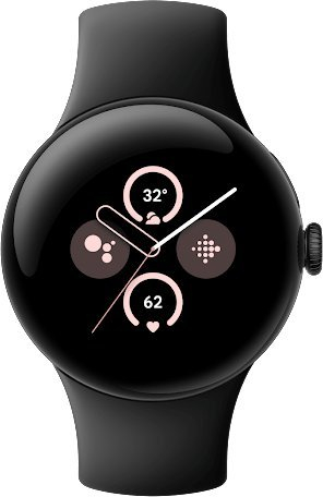 Паметен часовник Google Пиксел Воч 2, Wi‑Fi, 41mm, црна Обсидиан