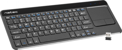 Tastierë Natec Touch Pad Slim, pa kabllo, e zezë (NKL-0968)