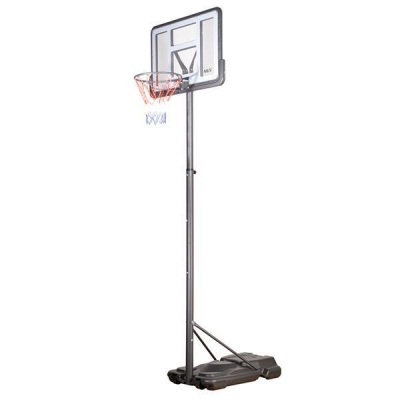 Kosh basketbolli me rrota Nils Extreme ZDK021A, lartësi që rregullohet, bazë me ujë ose rërë, gri