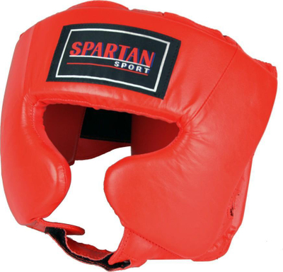 Mbrojtëse koke boksi Spartan 1169, lëkurë PU, një masë, e kuqe