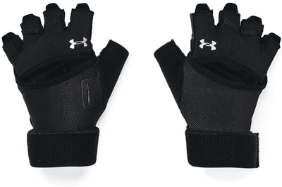 Фитнес ракавици Under Armour, Iso-Chill, кожна дланка, црни