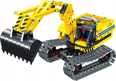 Lodër ndërtimi NoboKids IM.MASTER Pads 6801, 342 copa, 2 në 1 eskavator edhe robot, shume-ngjyrëshe