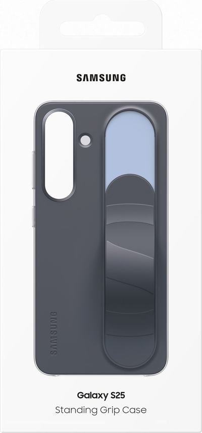 Mbulesë Samsung Standing Grip Case për Galaxy S25, me mbajtëse, e bardhë
