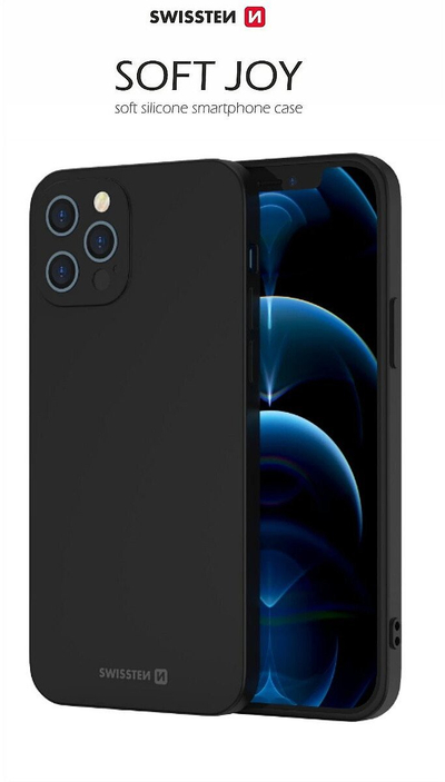 Мобилен футроло Swissten Soft Joy за Xiaomi Redmi Note 13 Pro 4G, силикон, црна