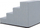 Shkallë për qen Hobbydog Dog Stairs Inari, 4 hapa, 60 x 40 x 40 cm, gri e çelët