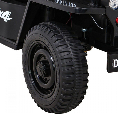 Makina elektrike lodër Retro Military 4x4, 12V, telekomandë, jeshile ushtarake