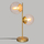 Lampë tavoline Atmosphera, 48 cm, sfera qelqi, ngjyrë ari