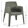 Karrige me mbështetëse krahu SLEEK HM6370.05, polipropilen, 68x63x82.5cm, jeshile ulliri e errët