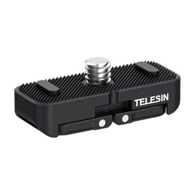 Mbajtëse magnetike Telesin për Insta360 One X4, fije 1/4", aksesor për kamera aksion, e zezë