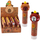 Set shkopash ngjitësi Capibara Glue Stick, 16 copë, me kafshë, me ngjyra