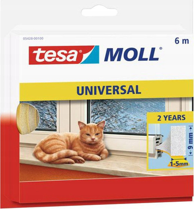 Shirit izolues shkumë Tesa 05412 Universal, 9mm x 10m, i bardhë