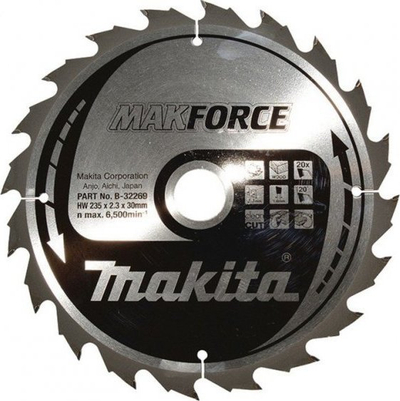 Teh rrethor druri Makita Makforce MB-08377, 21 cm, 24 dhëmbë, metalik