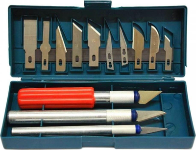 Set thikash modelimi pa markë, 13 pjesë, doreza ergonomike, ngjyrë e përzier