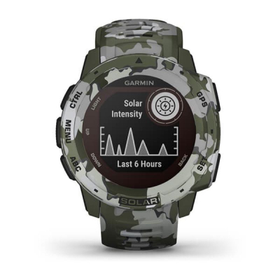 Smartwatch Garmin Instinct Solar Camo, GPS, karikim me diell, jeshile kamuflazh