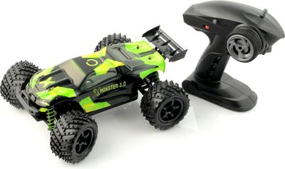 Veturë lodër Overmax RC X-Monster 3.0, 45km/h, e zezë dhe e gjelbër