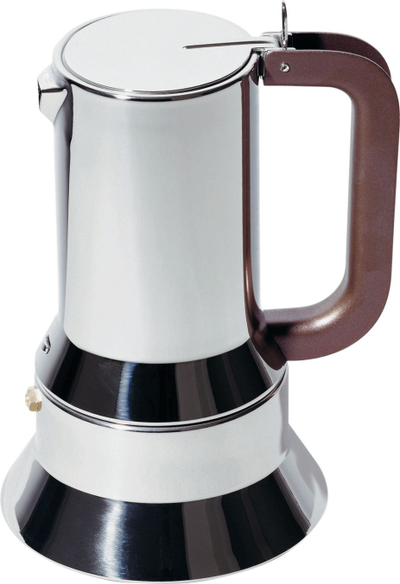 Xhezve espresso Alessi Forato, 1 filxhan, dizajn italian, argjendtë