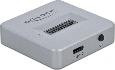 Dok stacion Delock 64000 për M.2 PCIe NVMe, USB C 3.2 Gen 2, gri