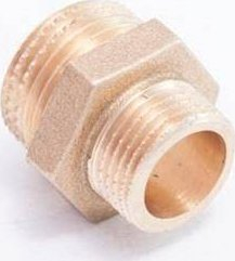 Nipel reduktues bronzi, 1" në 1/2", i lëmuar