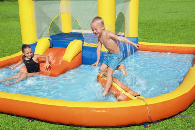Park ujor me fryrje Bestway Beach Bounce, 365x340cm, shumëngjyrësh