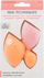 Set sfungjerë grimi Real Techniques Ultimate Sponge Trio, 3 copë, për fondatinë dhe pudër, portokalli dhe rozë
