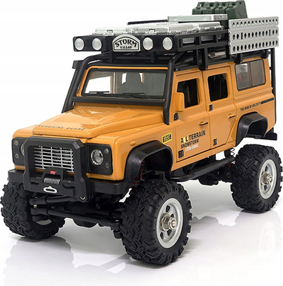 RC автомобил Amewi D90X28 Metal Scale Crawler, 1:28, електричен мотор, жолт