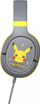 Kufje gaming me kabllo OTL Technologies Pokémon Pikachu PK0862 Pro G1, për PC edhe konzola, gri me të verdhë