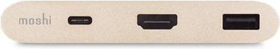 Adapter USB C Moshi 99MO084206, 3 në 1, HDMI 4K, ngjyrë e artë