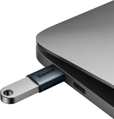 Adaptor OTG Baseus Ingenuity Mini, Type C në USB A 3.1, blu