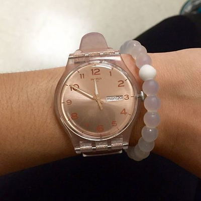 Orë dore Swatch Pink Glistar SUOK703