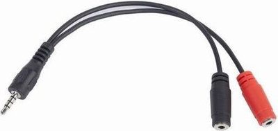  Kabllo Gembird Jack 3.5mm - Jack 3.5mm x2, 0.2m