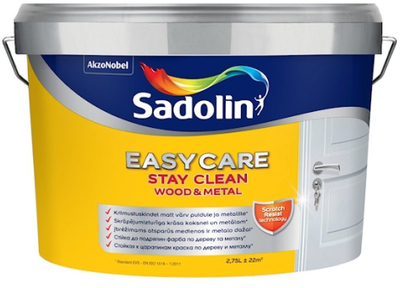 Bojë për dru dhe hekur Sadolin EasyCare Wood&Metal BW, mat, 2.75L, e bardhë