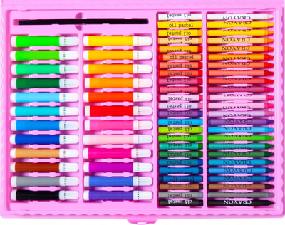 Set pikture Maaleo Painting Kit in Case, 168 pjesë, rozë