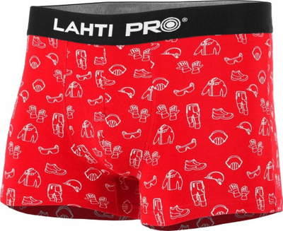 Boxer për burra Lahti Printed Mix, set me 3 palë, masa M, me shumë ngjyra