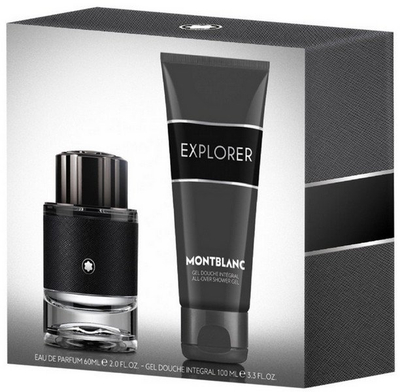 Set Montblanc Explorer Eau de Parfum, 60ml + xhel dushi, 100ml