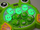 Lodër shkathtësie muzikore frog, me çekan, plastike, jeshile