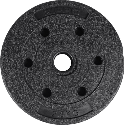 Peshë fitnesi Zipro, 2.5 kg/31 mm, e zezë