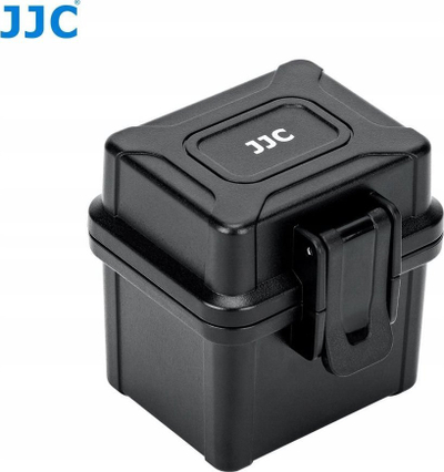 Kuti ruajtëse JJC JBC BAT4, për bateri dhe karta memorie, transparente