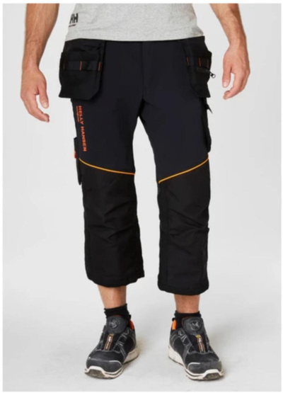 Pantallona pune 3/4 Helly Hansen Chelsea Evolution, plot xhepa, përforcime Cordura, të zeza, nr 46