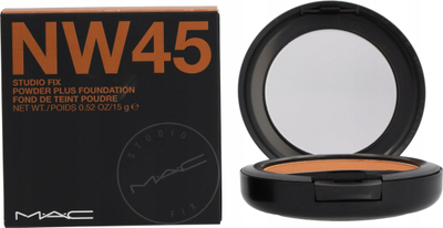Pudër kompakte MAC Studio Fix Powder Plus Foundation NW45, 15g, mbulim i plotë