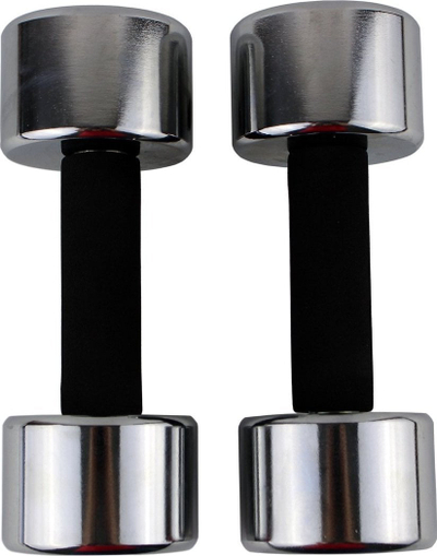 Set hantelash Master Chrome Dumbbells, 2x5kg, metalik
