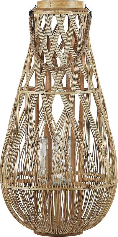 Fener dekorativ Beliani Tonga, bambu, 77cm, natyral