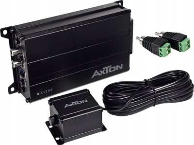 Përforcues makine Axton A1250, 1 kanal mono, i vogël, i zi