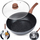 Tigan i thellë Vilde Black&amp;Wood, 28 cm, 3.5 l, i zi me efekt druri