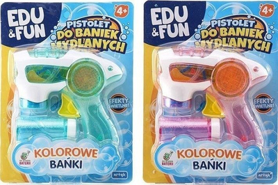 Pistoletë me flluska sapuni Edu&amp;Fun Artyk, me drita, me zëra, shumëngjyrëshe