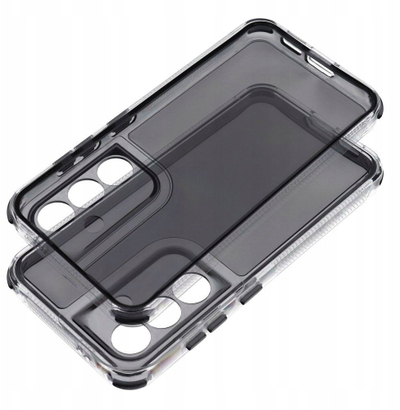Maskë telefoni Matrix Clear për Samsung Galaxy A26 5G, transparente, me kornizë të zezë