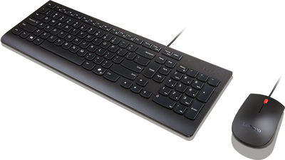 Сет тастатура и глушец Lenovo 4X31R64446, USB, со кабел, црн