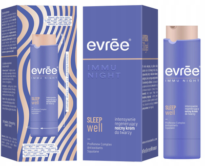Krem nate fytyre Evree Immu Night Sleep Well, rigjenerues intensiv, 45ml