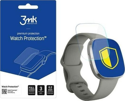 Folie mbrojtëse 3MK ARC Watch për Fitbit Sense, fullscreen, transparente