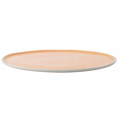 Pjatë e sheshtë Verlo Eter, 18 cm, porcelan, ngjyrë salmon